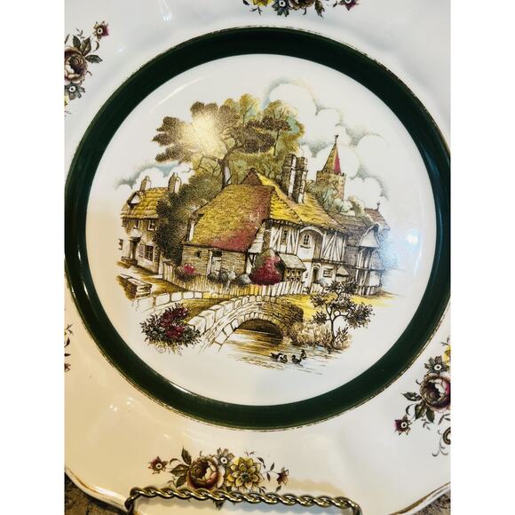 English Rural Scene Grindley Of Stoke Staffordshire England decorative plate 10” - Picture 2 of 9